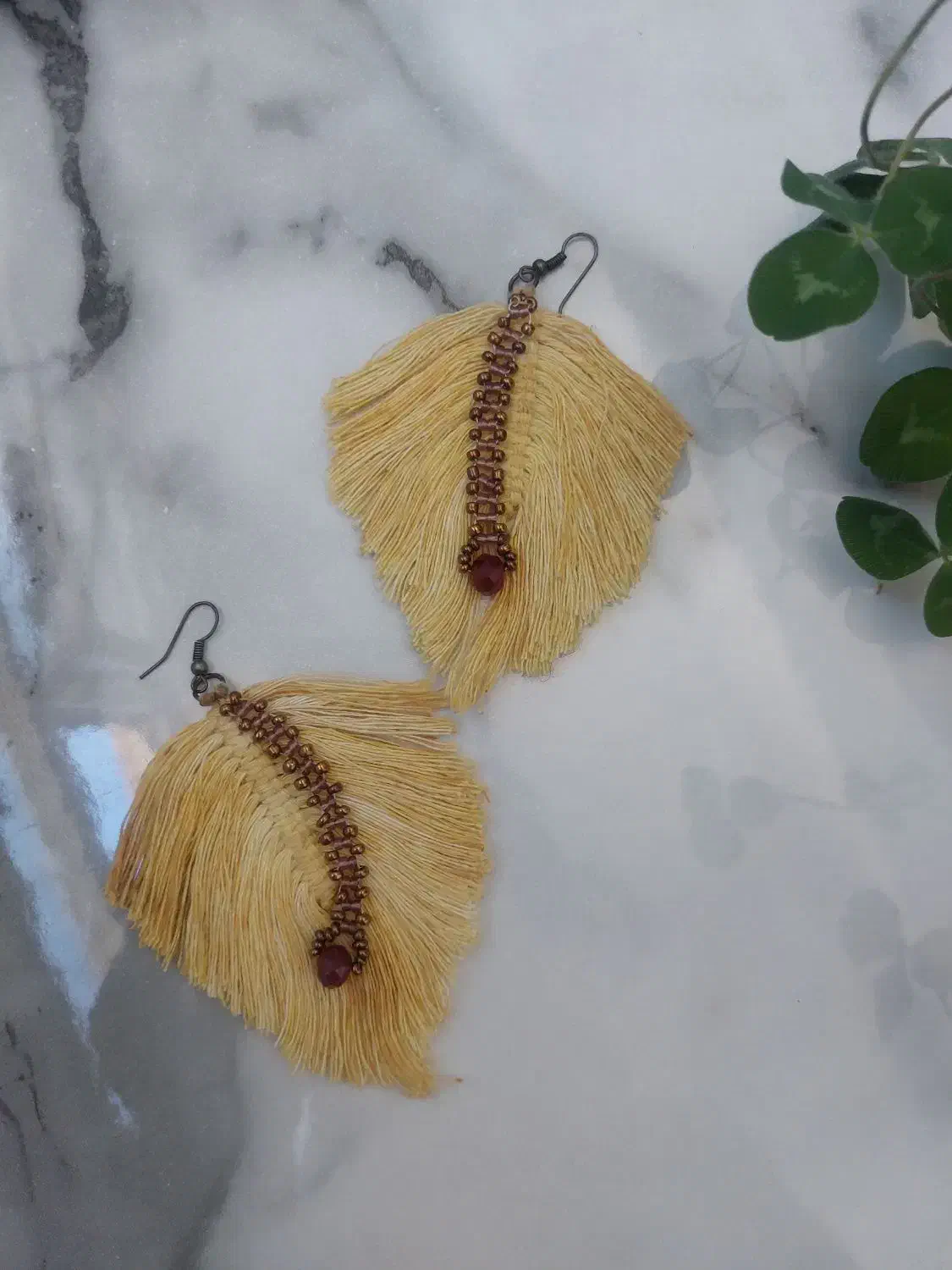 گوشواره مکرومه ترند امسال برای عکس پاییزی|بدلیجات|تبریز, |دیوار