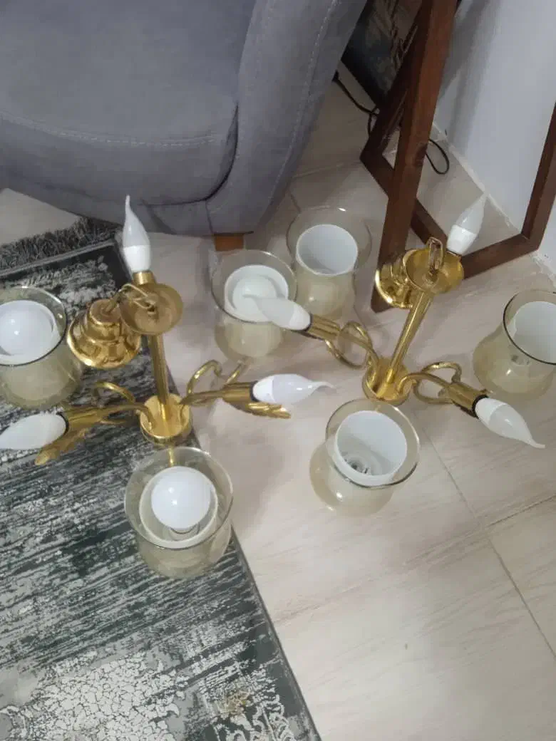 لوسترجفتی|لوستر و چراغ آویز|رشت, حمیدیان|دیوار