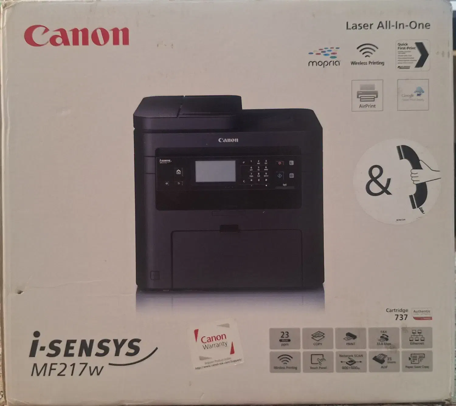 دستگاه پرینتر چندکاره canon MF217W|پرینتر، اسکنر، کپی، فکس|شیراز, شهرک پرواز|دیوار