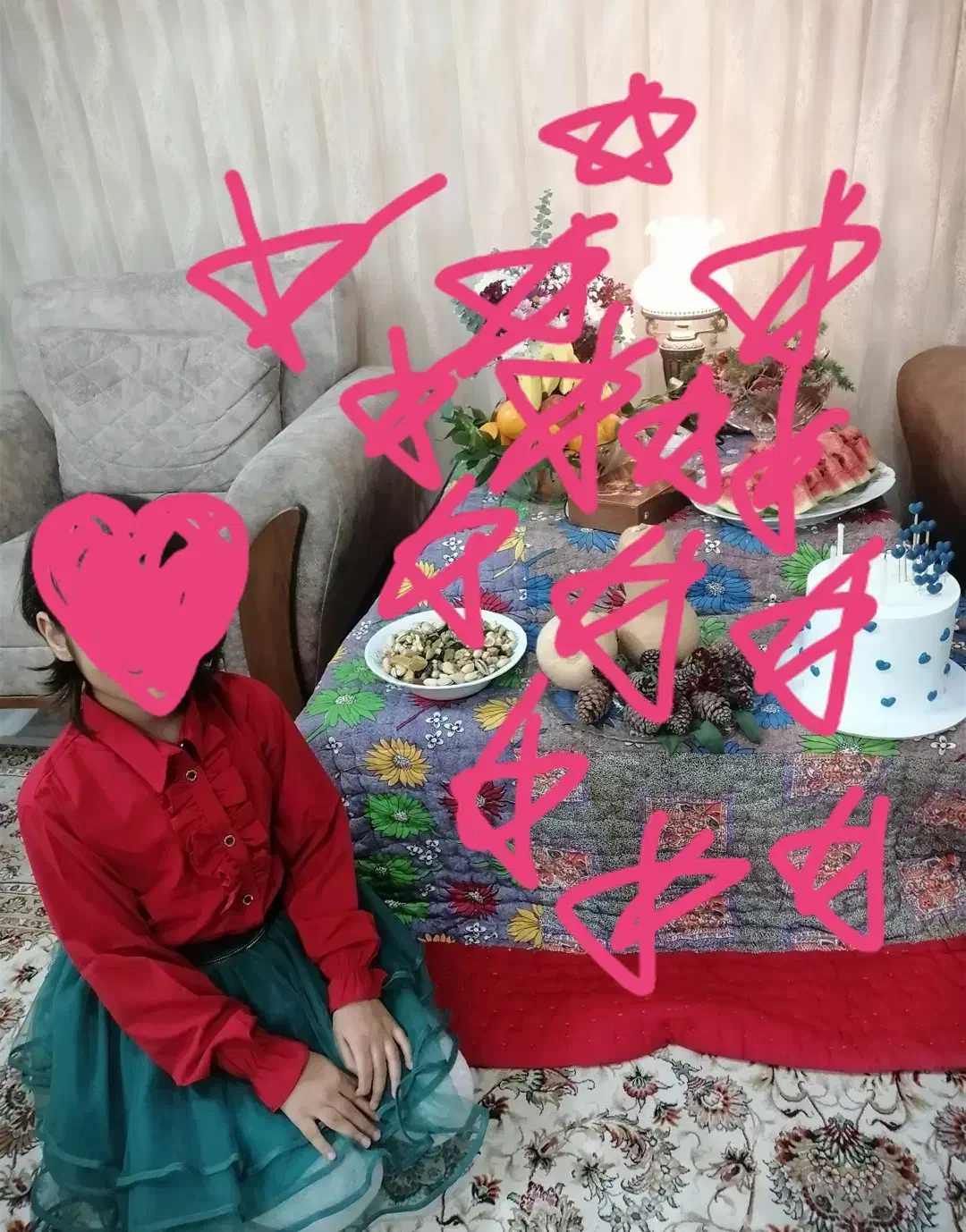 بلوز دامن یلدایی کودک 7،8 سال|کفش و لباس بچه|نیشابور, هفده شهریور|دیوار