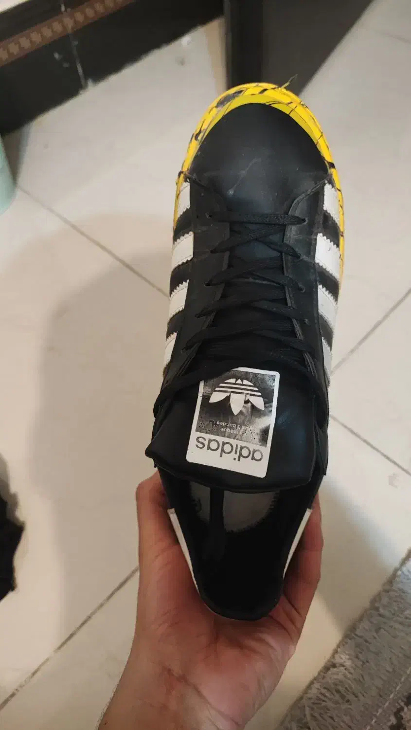 کتونی اسپرت آدیداس مشکی نارنجی|کیف، کفش، کمربند|اصفهان, هزارجریب|دیوار