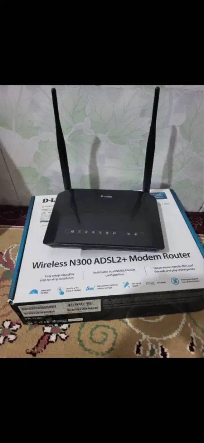 مودم وایفای+ADSL2 سالم درحدنو|مودم و تجهیزات شبکه|فیروزآباد (فارس), |دیوار