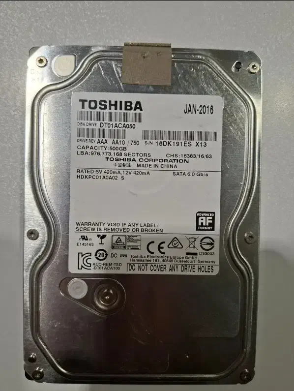 هارد hdd 500gb|قطعات و لوازم جانبی رایانه|تهران, تسلیحات|دیوار