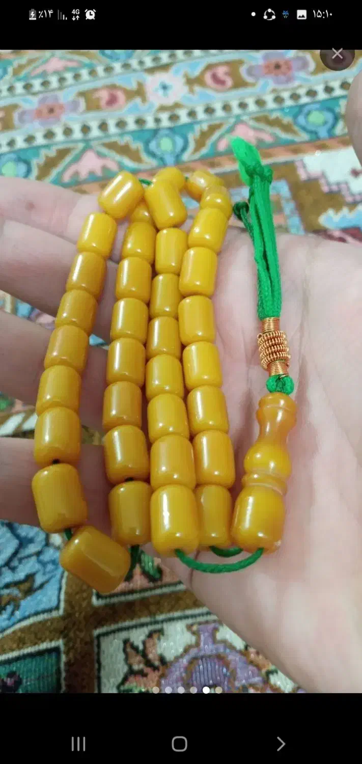 تسبیح کهربا|کلکسیون اشیاء عتیقه|نهاوند, |دیوار