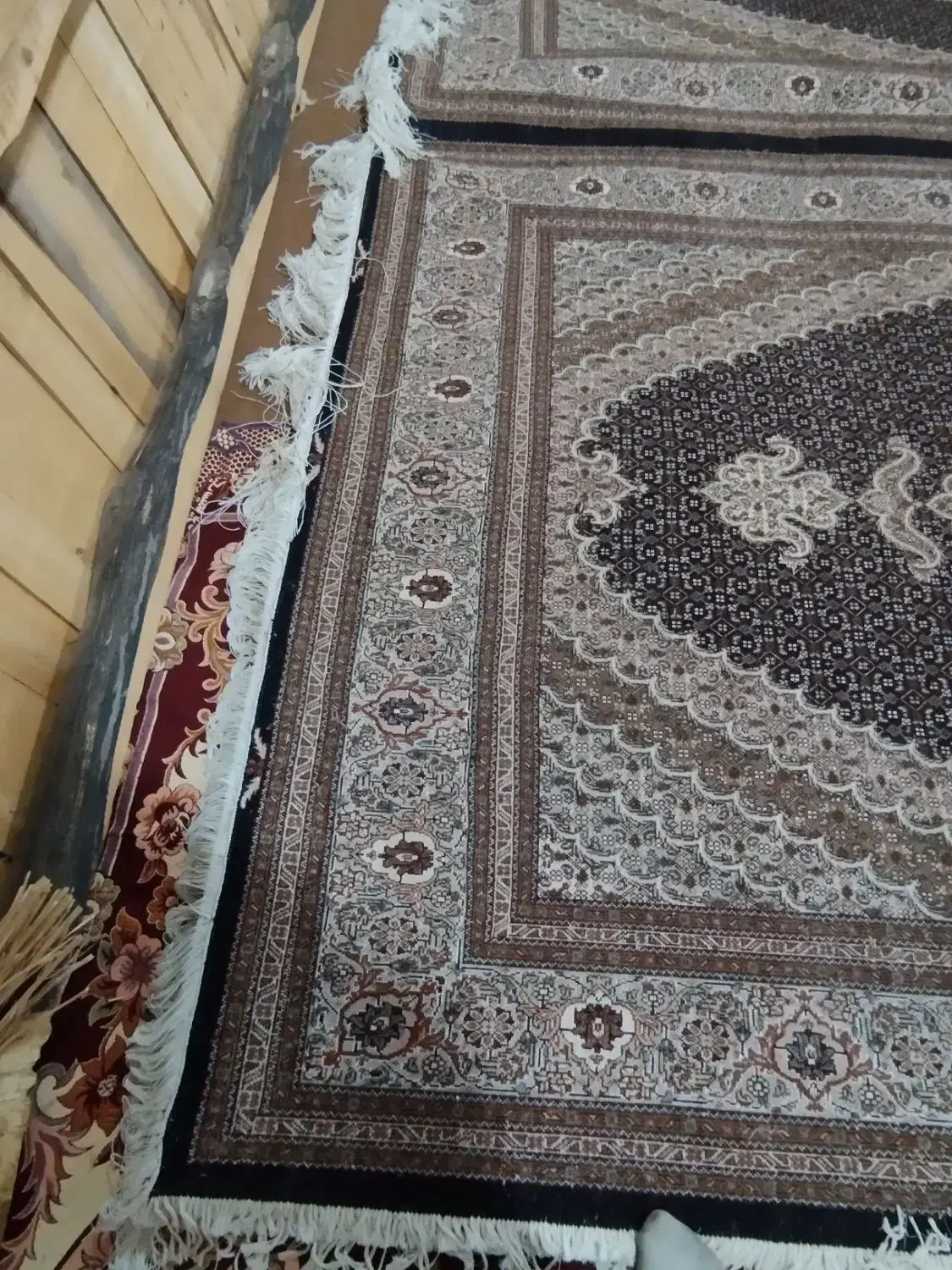 بسیار عالی بافت جفت شش متری ۶ متری۴۰ رج|فرش|ارومیه, |دیوار