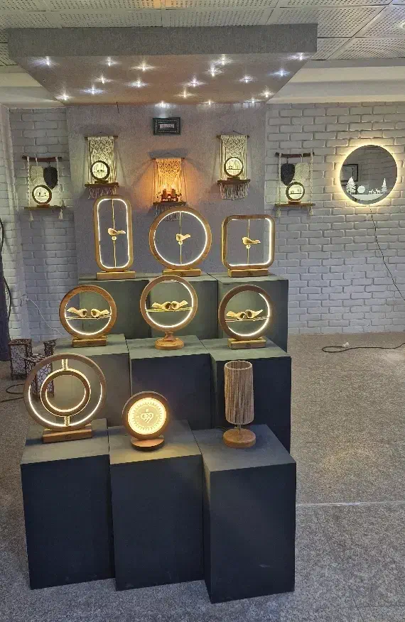 آباژور های چوبی|چراغ خواب و آباژور|اصفهان, ملک‌شهر|دیوار