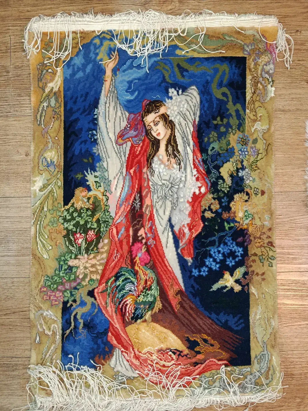 تابلو فرش دستباف چله ابریشم گلبانگ|تابلو فرش|اصفهان, کوی امیریه|دیوار