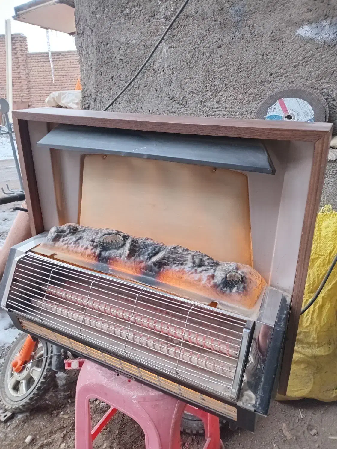 بخاری برقی انتیک|بخاری، هیتر، شومینه|خسروشاه, |دیوار