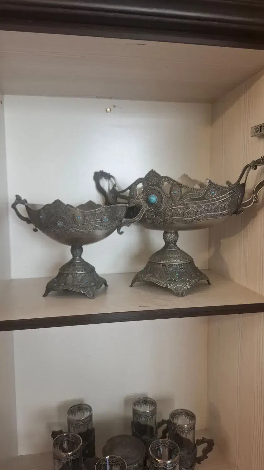 ست ظروف نقره ای|ظروف سرو و پذیرایی|فردیس, نگارستان|دیوار