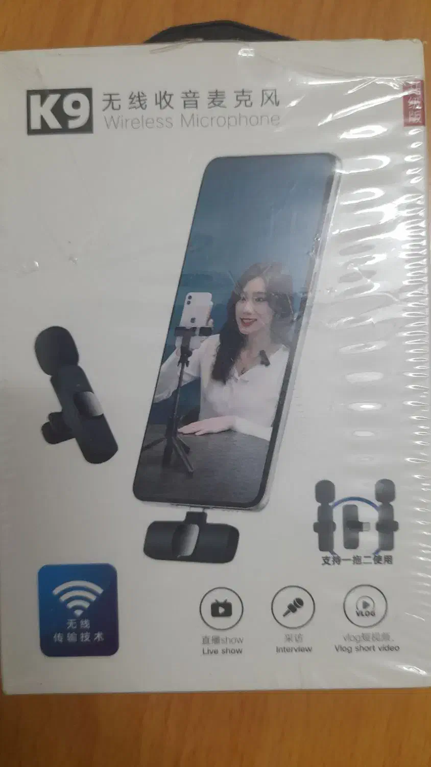 میکروفون بلوتوثی k9|لوازم جانبی موبایل و تبلت|قم, پردیسان|دیوار