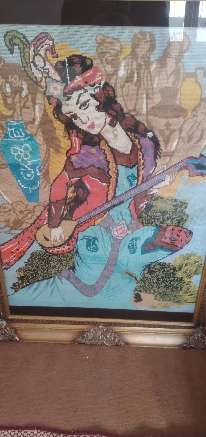 تابلو زینتی بسیار زیبا|تابلو فرش|گنبد کاووس, |دیوار