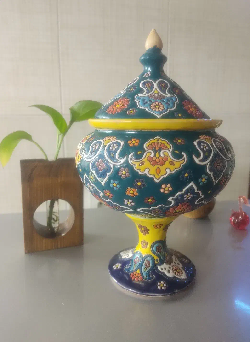 مینا کاری روی سفال|صنایع دستی و سایر لوازم تزئینی|یزد, |دیوار