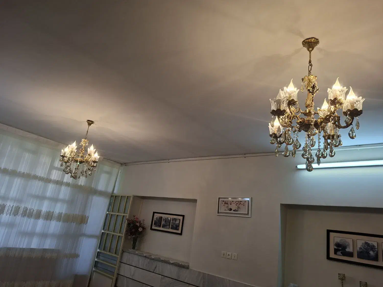 لوستر برنجی|لوستر و چراغ آویز|خمین, |دیوار