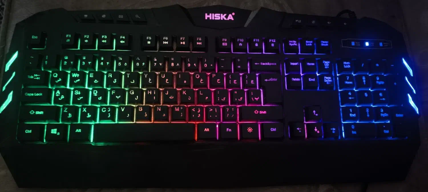 کیبورد گیمینگ مدل هیسکا|قطعات و لوازم جانبی رایانه|قزوین, |دیوار