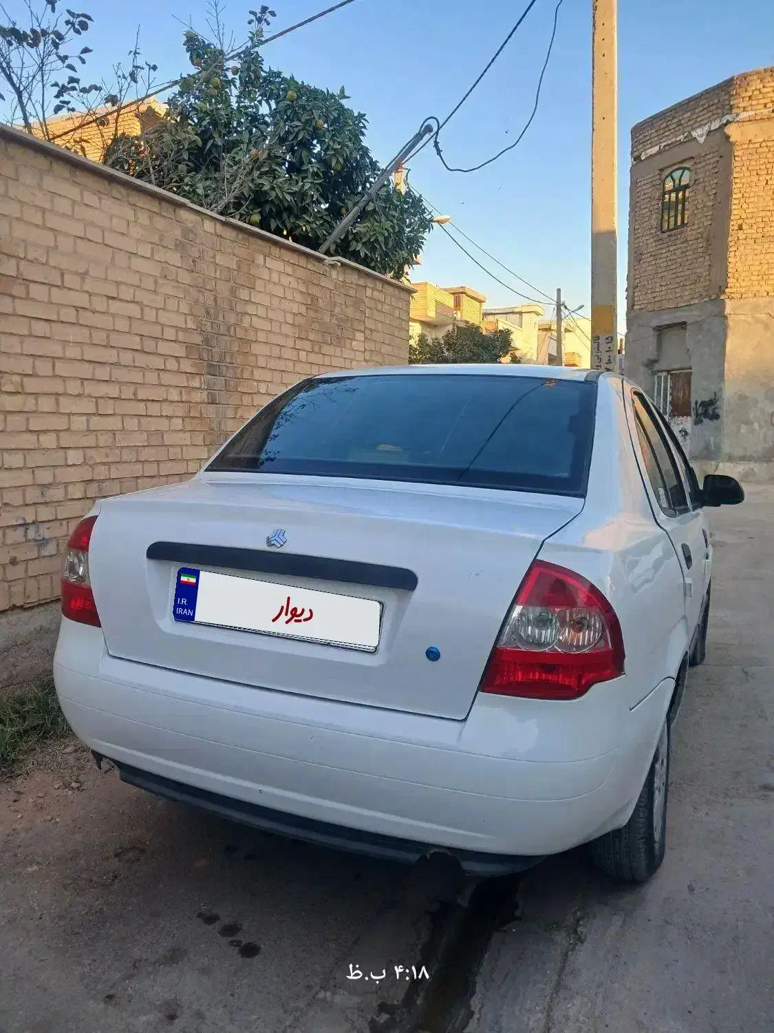 تیبا مدل ۹۴ رنگ سفید دوگانه سی ان جی دستی|خودرو سواری و وانت|شیراز, حجت آباد|دیوار