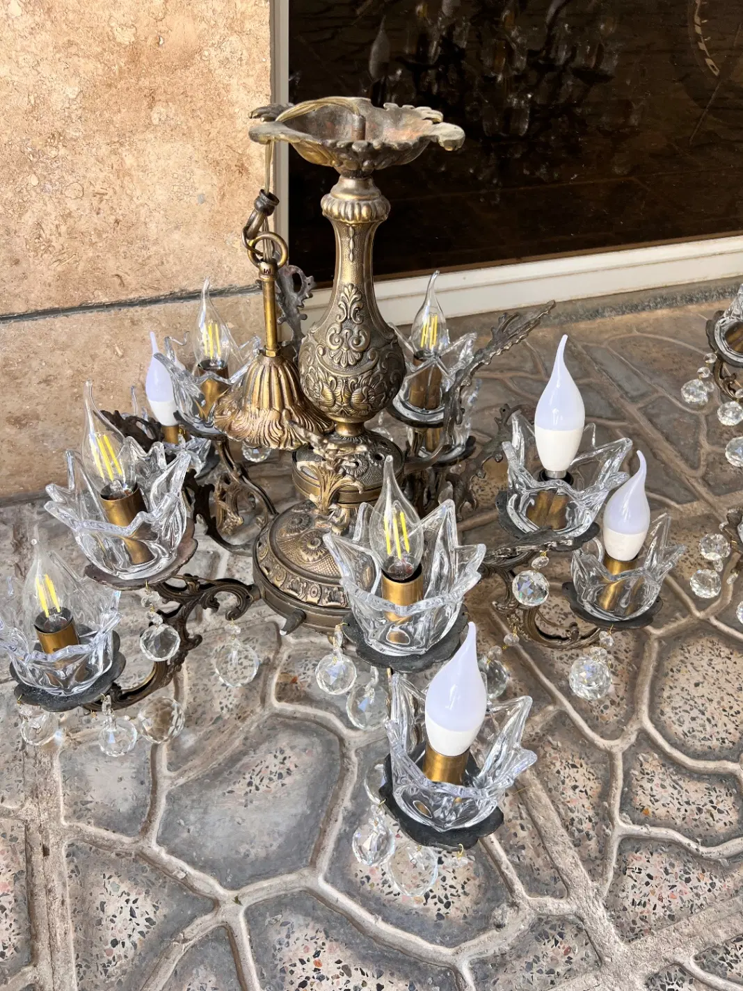 ۳عدد لوستر یک مدل|لوستر و چراغ آویز|شیراز, شهرک بزین|دیوار