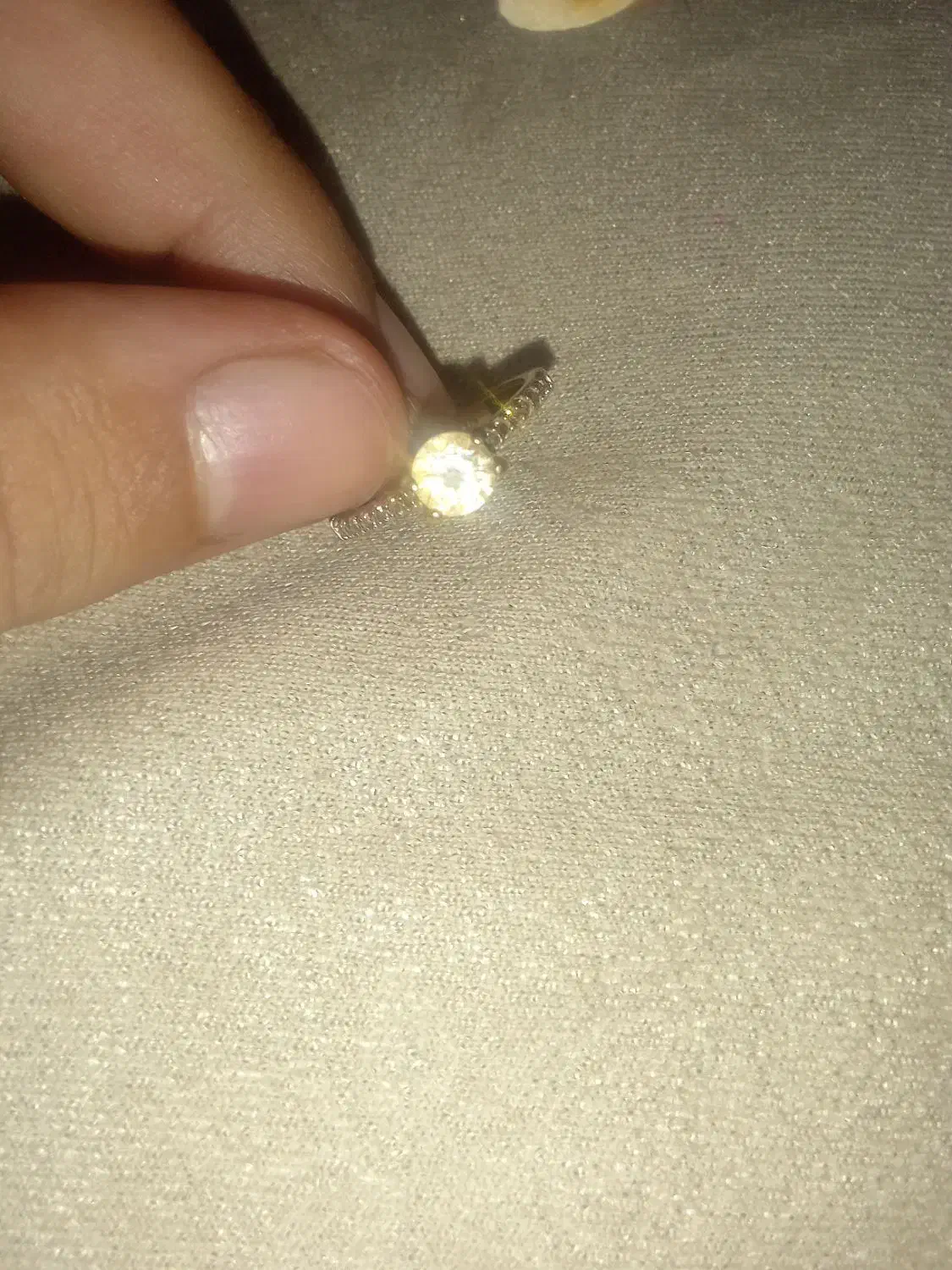 حلقه طلا سفید زیبا|جواهرات|نورآباد, |دیوار