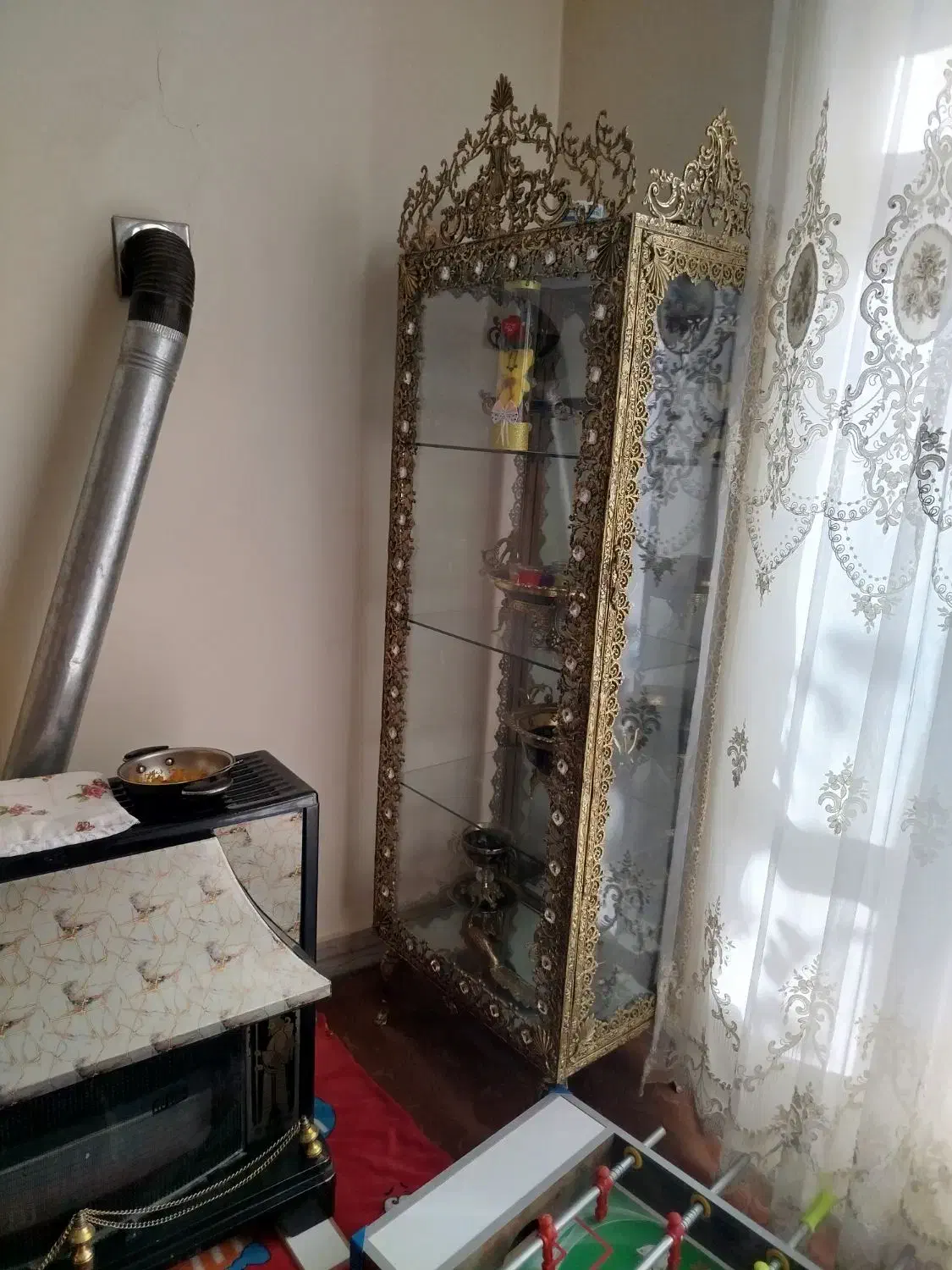 بوفه و ساعت برنز|بوفه، ویترین، کنسول|اهر, |دیوار