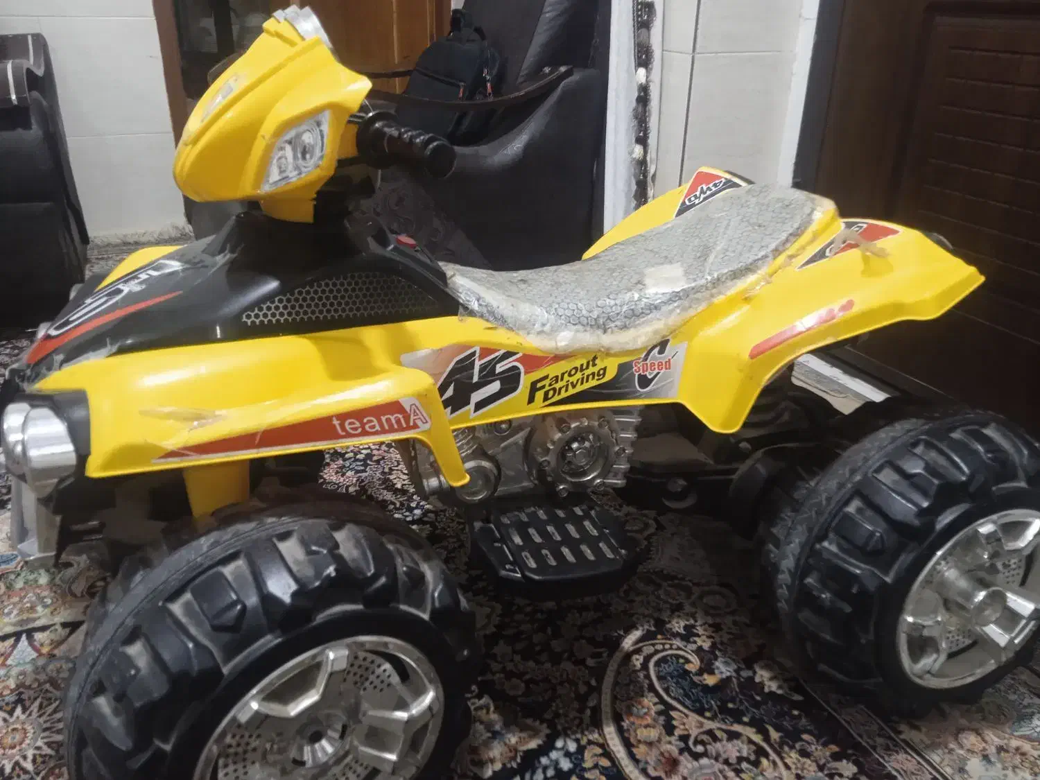 موتور چهار چرخ شارژی|اسباب‌بازی بچه|اهرم, |دیوار