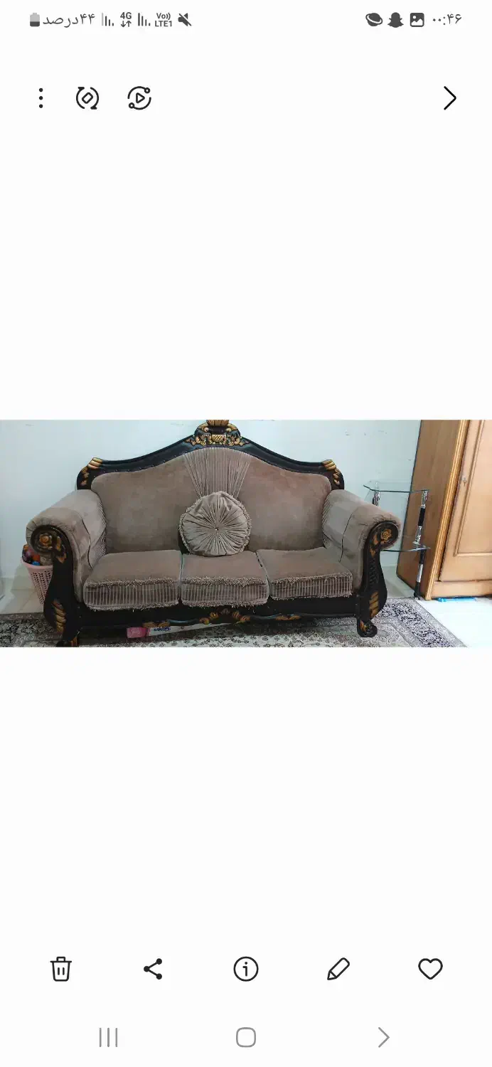 مبل هفت نفره کارکرده چوب اصل ۶میلیون تومان مقطوع|مبلمان خانگی و میز عسلی|ماکو, |دیوار