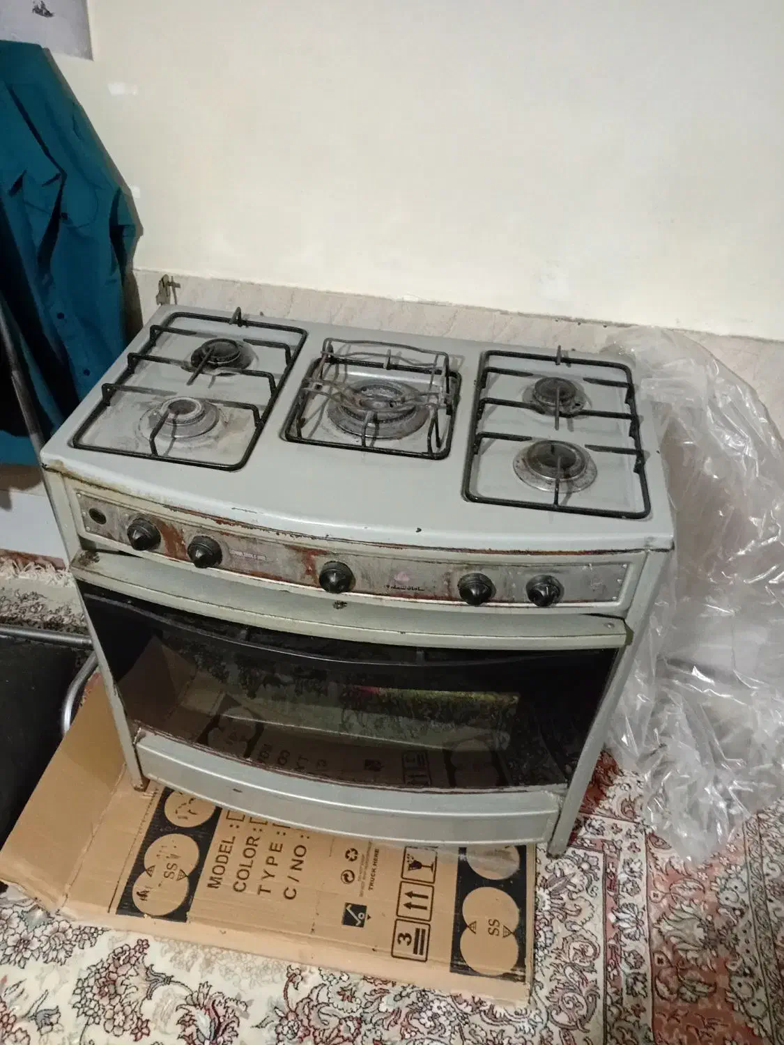 اجاق گاز پنج شعله طرح فر|اجاق گاز و لوازم برقی پختوپز|شیراز, شریفآباد|دیوار