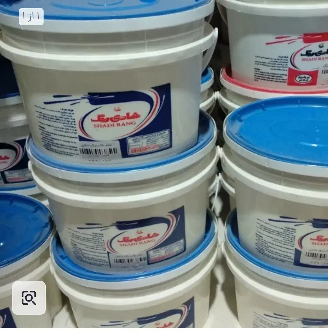 رنگ پلاستیک سفید برای دیوار و سقف (سطل ۱۲کیلویی)|مصالح و تجهیزات ساختمان|سیرجان, |دیوار