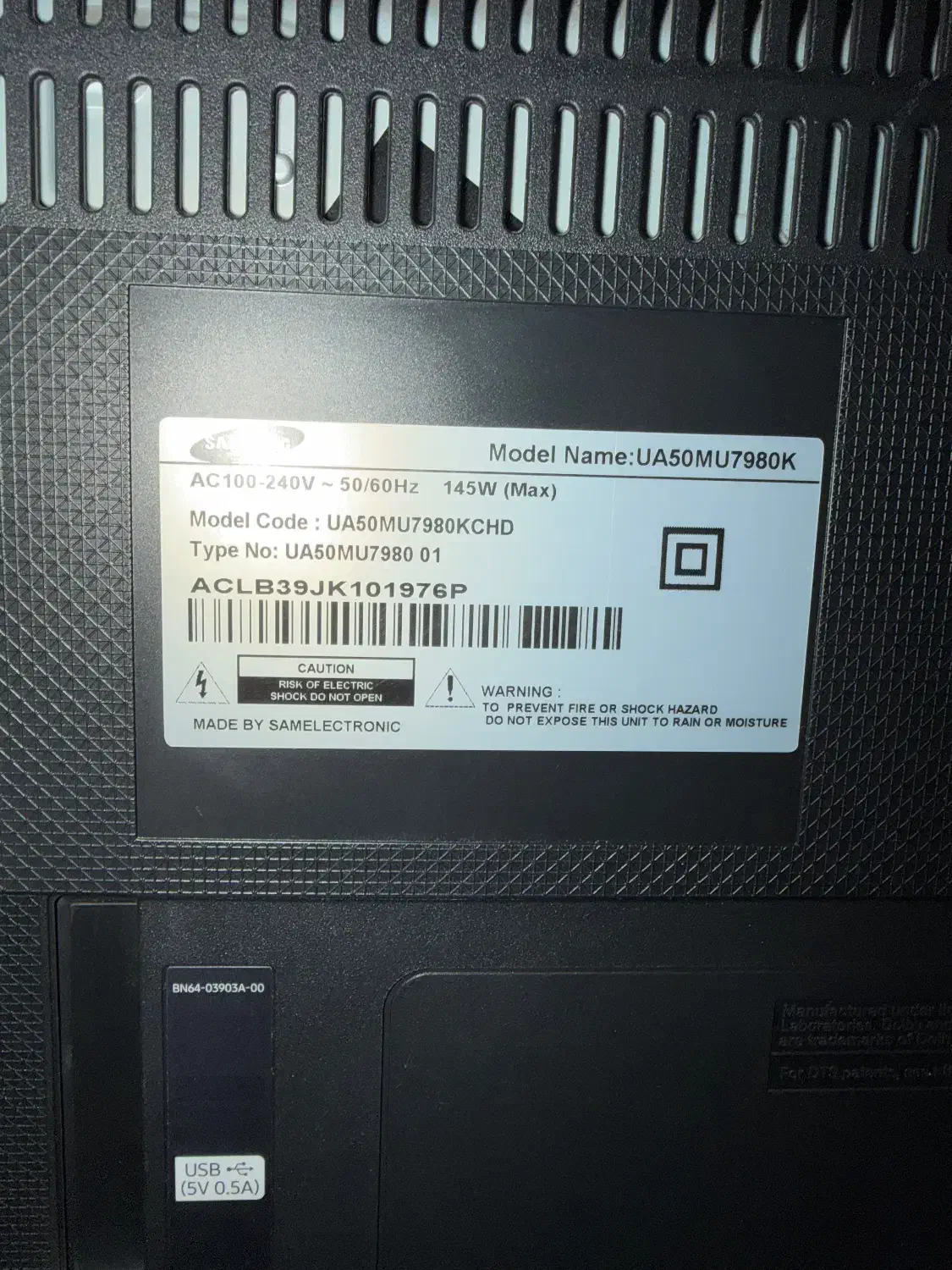 تلوزیون سامسونگ مدل UA50M|تلویزیون و پروژکتور|تهران, اختیاریه|دیوار