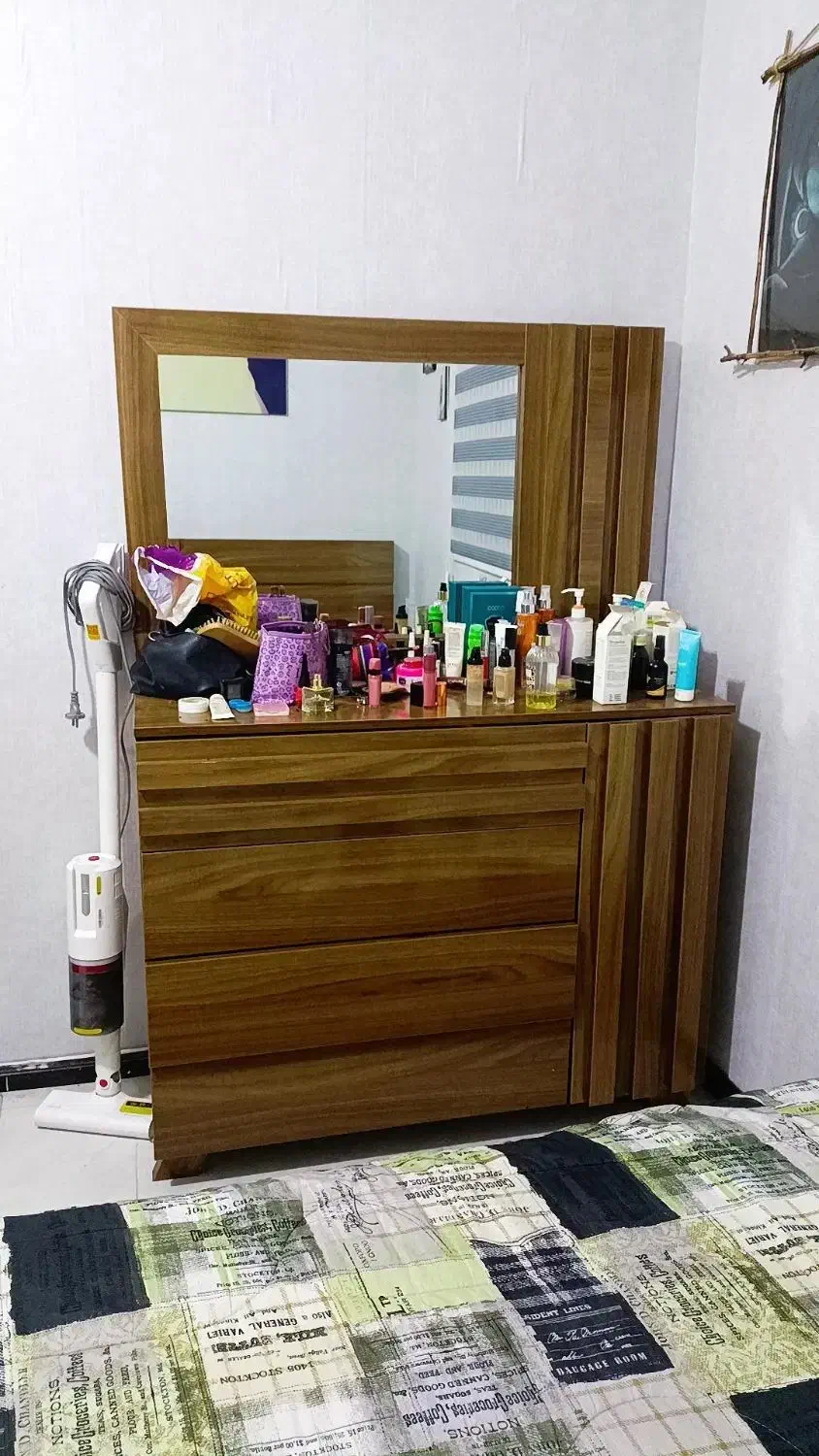 سرویس خواب چوبی دونفره|تخت و سرویس خواب|گرگان, |دیوار