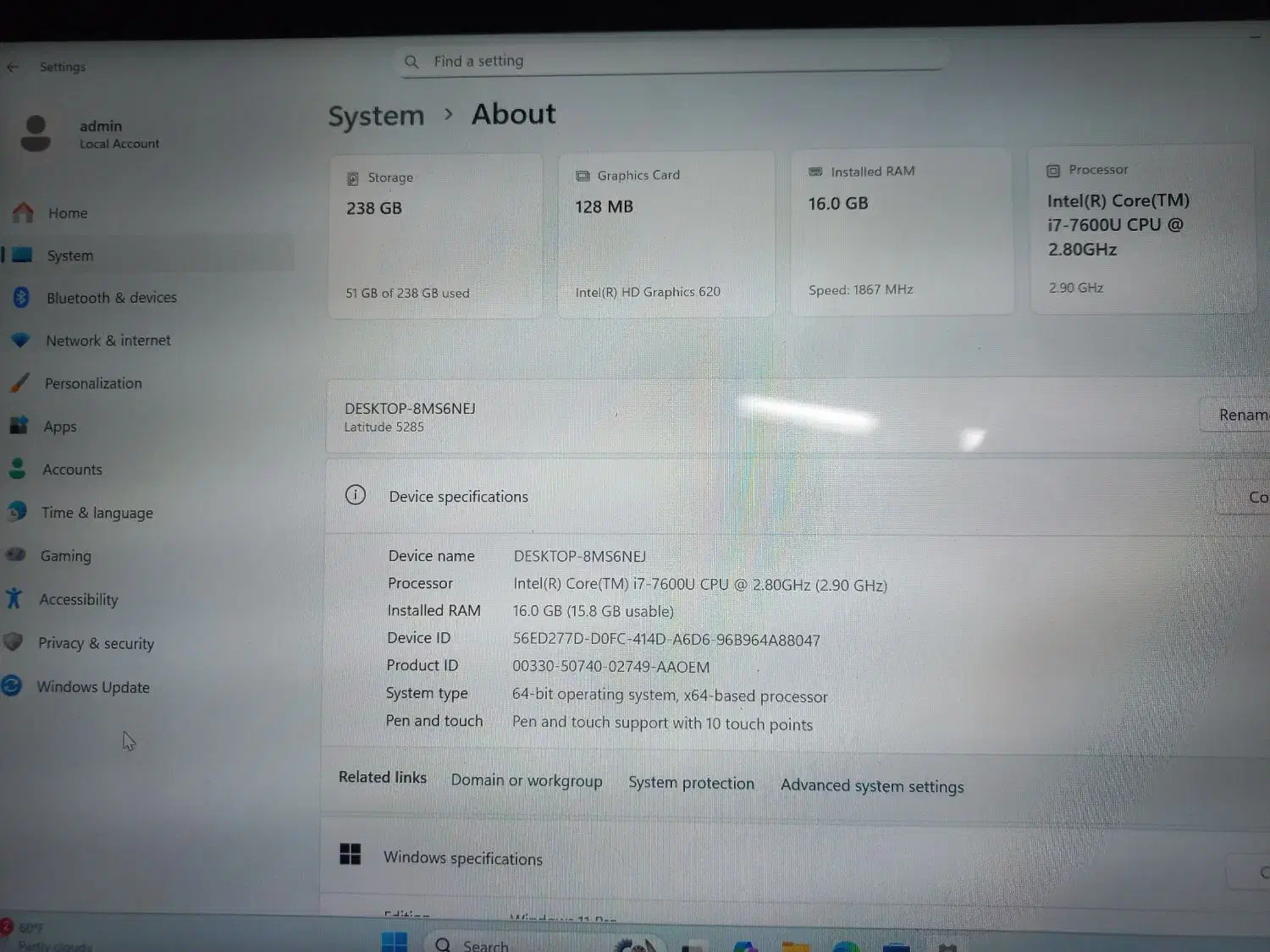 لپ تاپ دل Dell i7 16ram|رایانه همراه|مشهد, حجاب (شهرک غرب)|دیوار