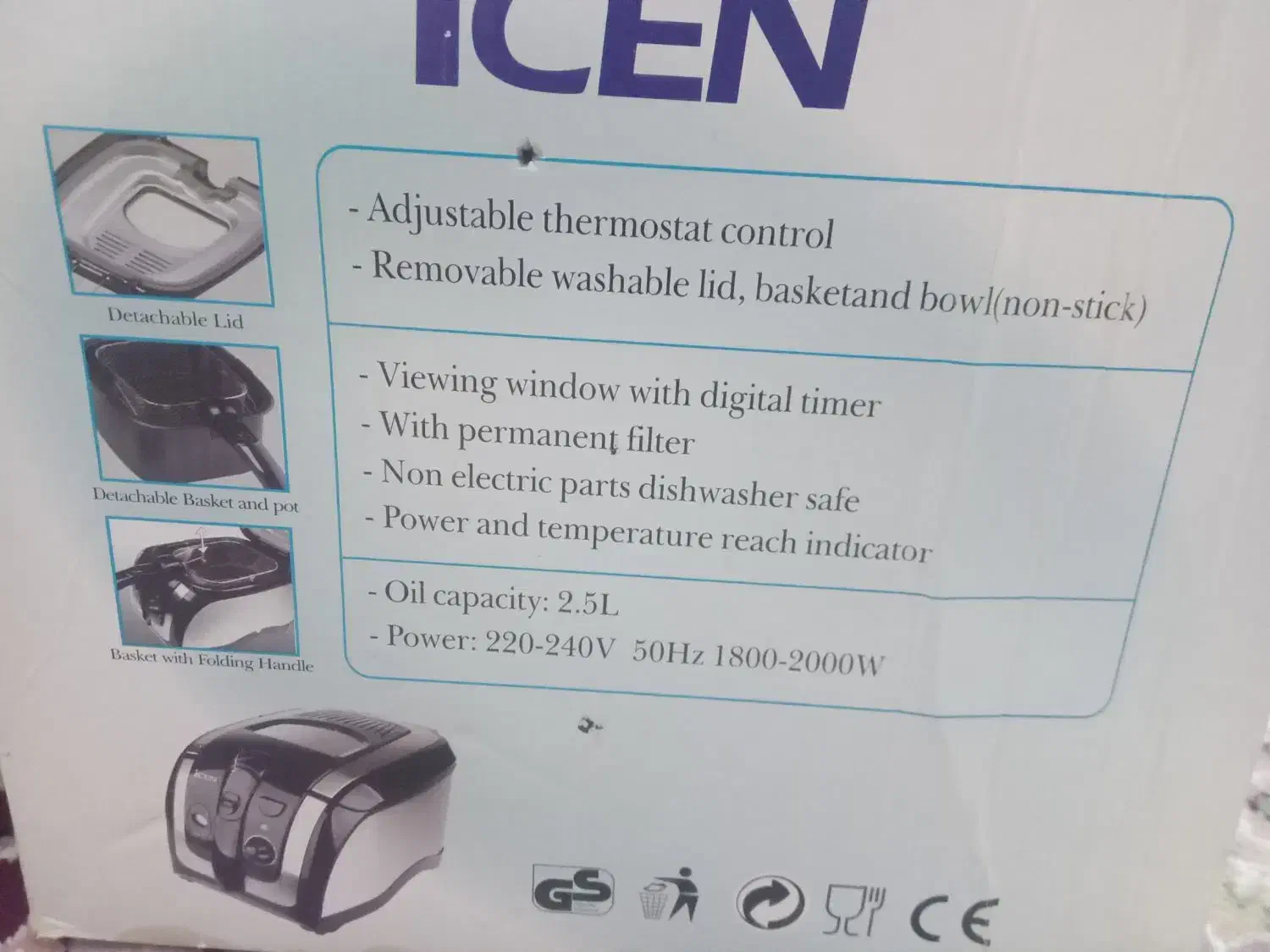 سرخکن آی سن نو|اجاق گاز و لوازم برقی پخت‌وپز|کرمانشاه, |دیوار