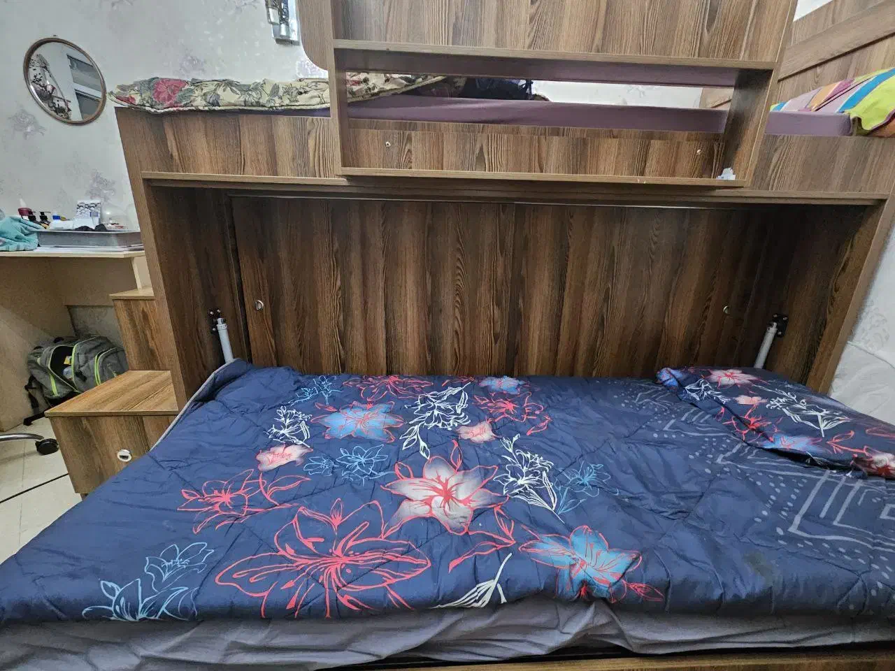 تخت دو طبقه|تخت و سرویس خواب|ساوه, |دیوار