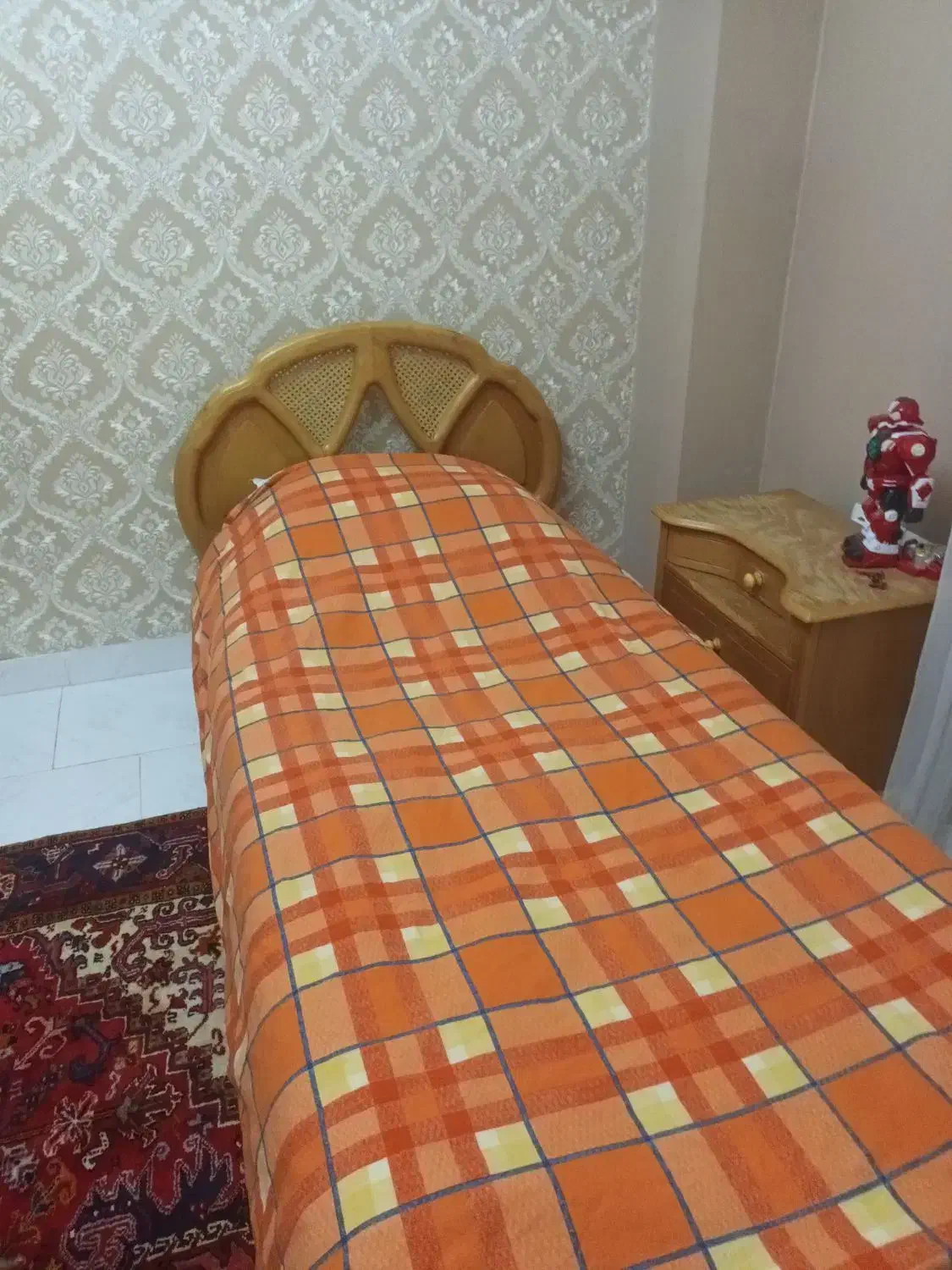 سردیس خواب یک نفره چوبی|تخت و سرویس خواب|تبریز, |دیوار