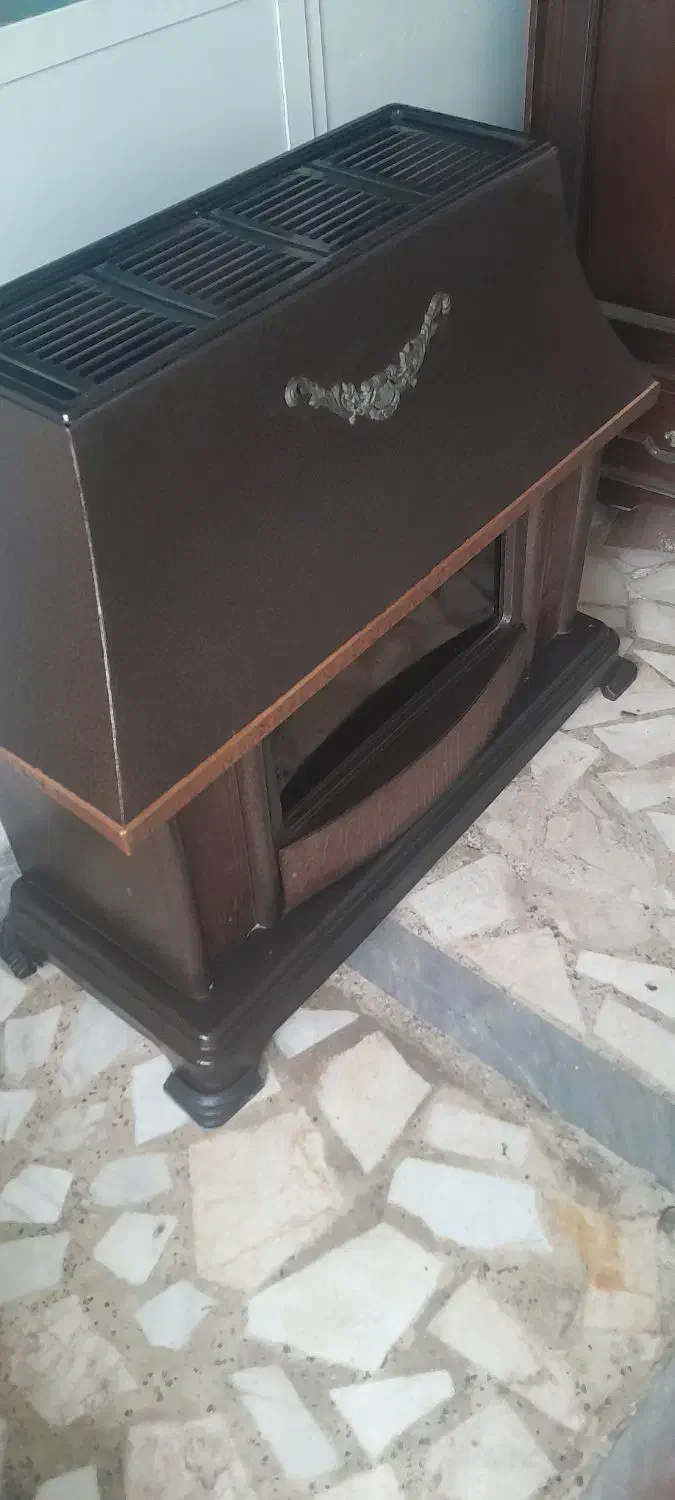 بخاری گازی طرح شومینه ترموکوبل دار|بخاری، هیتر، شومینه|رشت, نخودچر|دیوار