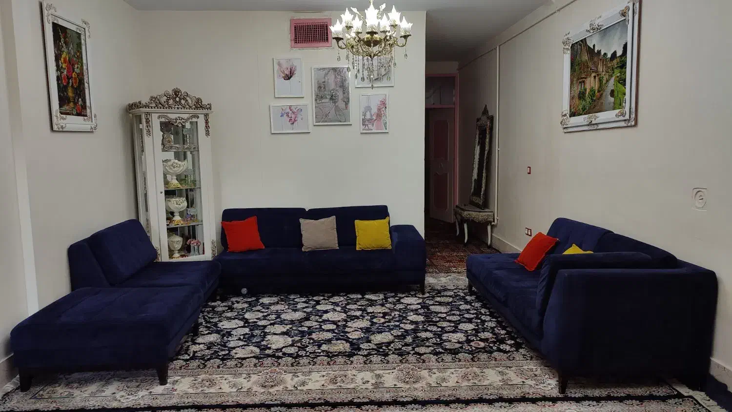 مبل راحتی سرمه ای|مبلمان خانگی و میز عسلی|کوهدشت, |دیوار