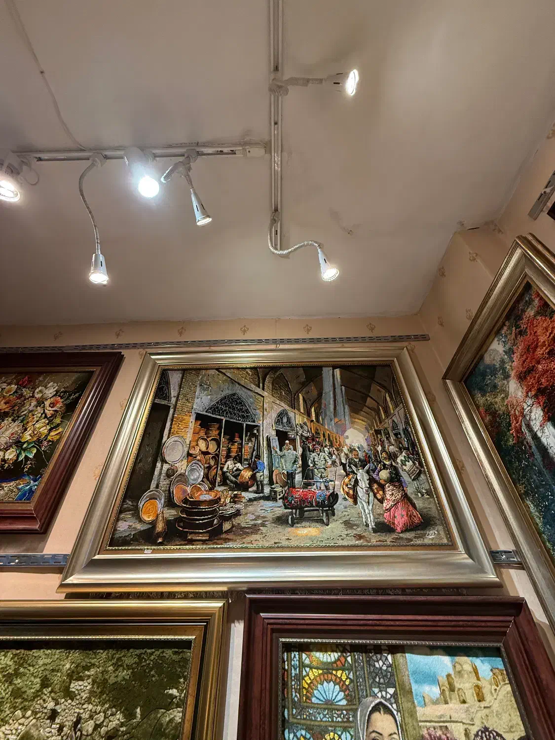 تابلو فرش دستباف فوق درجه یک بازار **تمام برجسته|تابلو فرش|تهران, بازار|دیوار