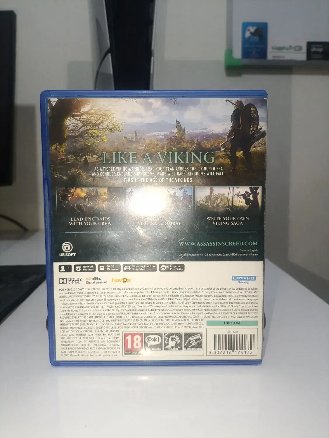 دیسک بازی assassin's creed Valhalla|کنسول، بازی ویدئویی و آنلاین|مسجد سلیمان, |دیوار