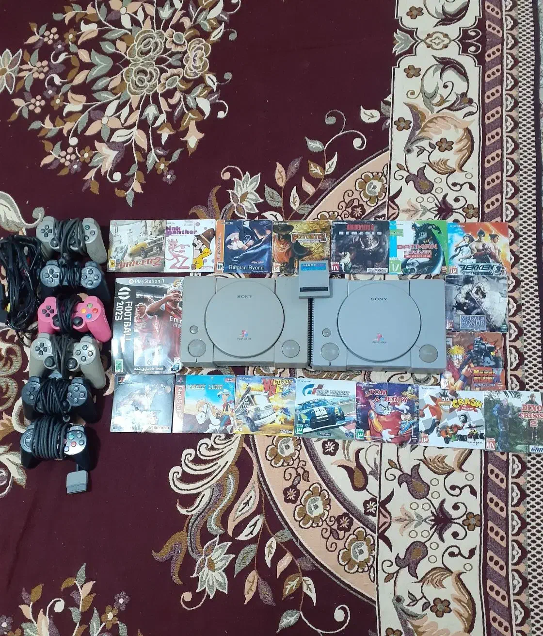 دو عدد پلی استیشن 1 به همراه تمام وسایل|کنسول، بازی ویدئویی و آنلاین|زابل, |دیوار