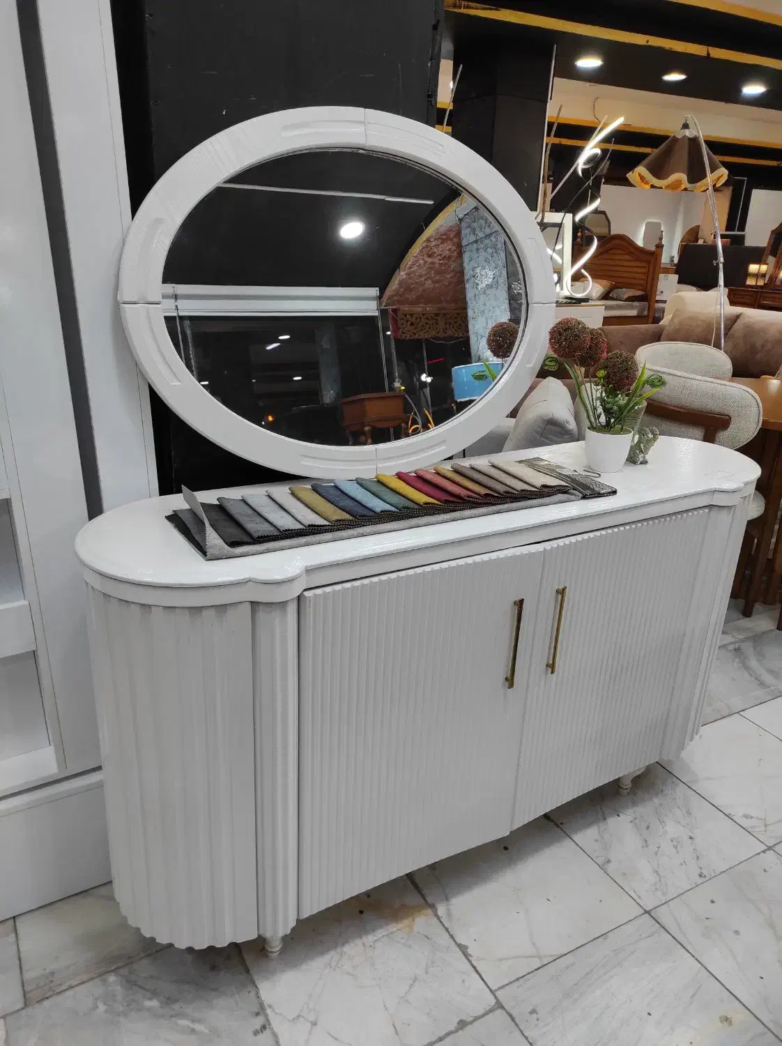 آینه وکنسول مبلمان شمس|بوفه، ویترین، کنسول|قشم, |دیوار