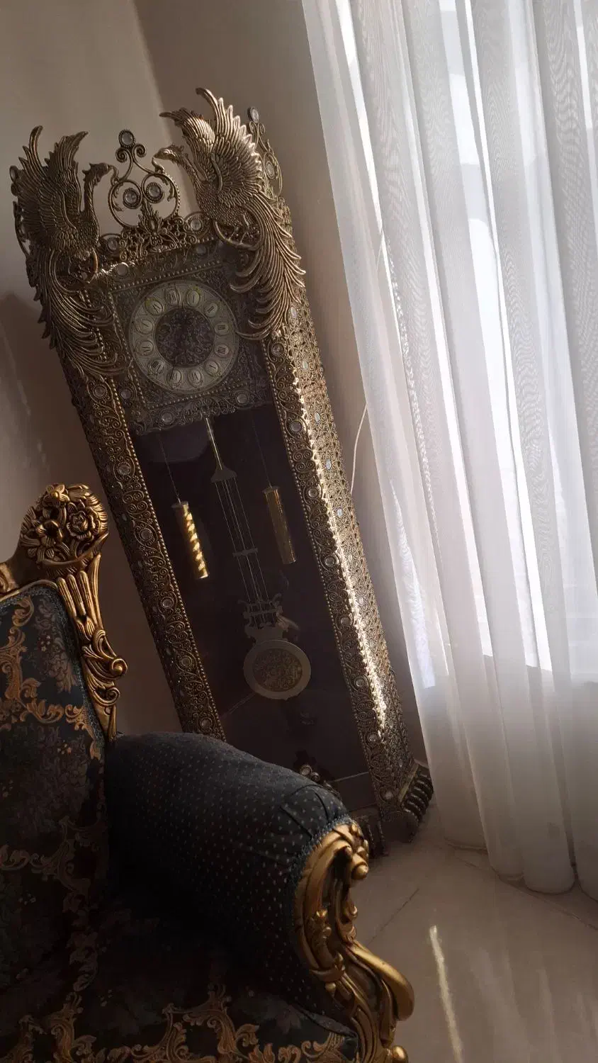 ساعت شیک تمام فلز|ساعت دیواری و تزئینی|همدان, |دیوار