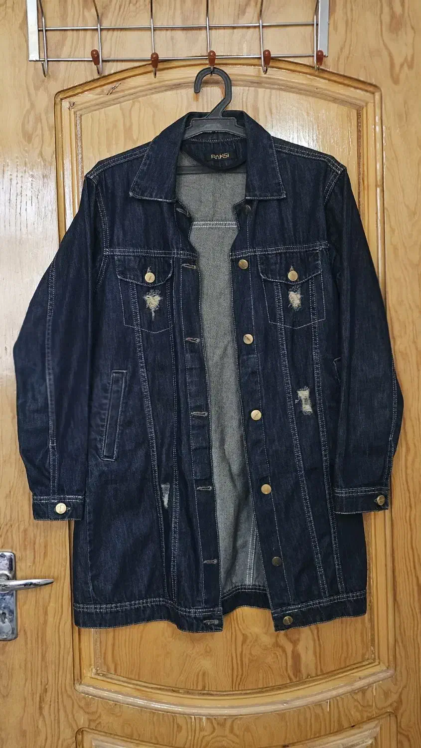 کت جین سرمه ای|لباس|آران و بیدگل, |دیوار