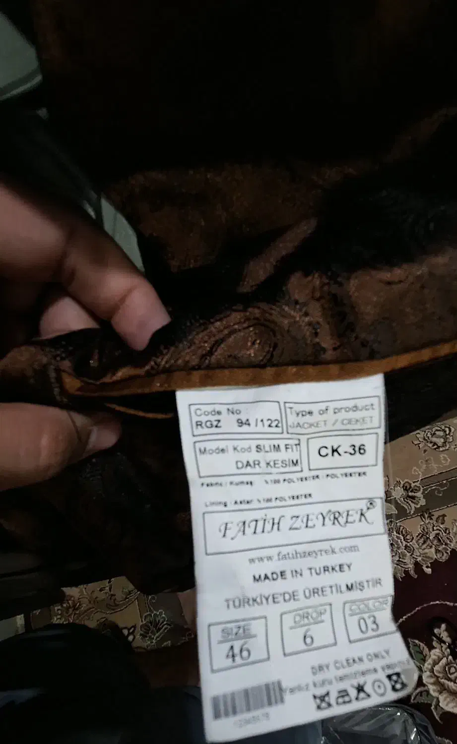 کت تک ترک|لباس|اهواز, بهارستان|دیوار