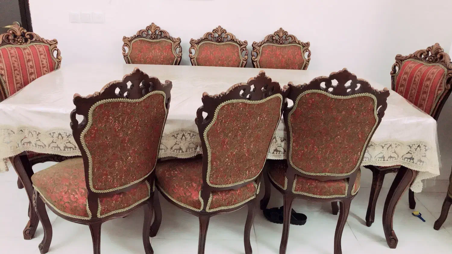 میز ناهارخوری ۸ نفره|میز و صندلی غذاخوری|تبریز, |دیوار