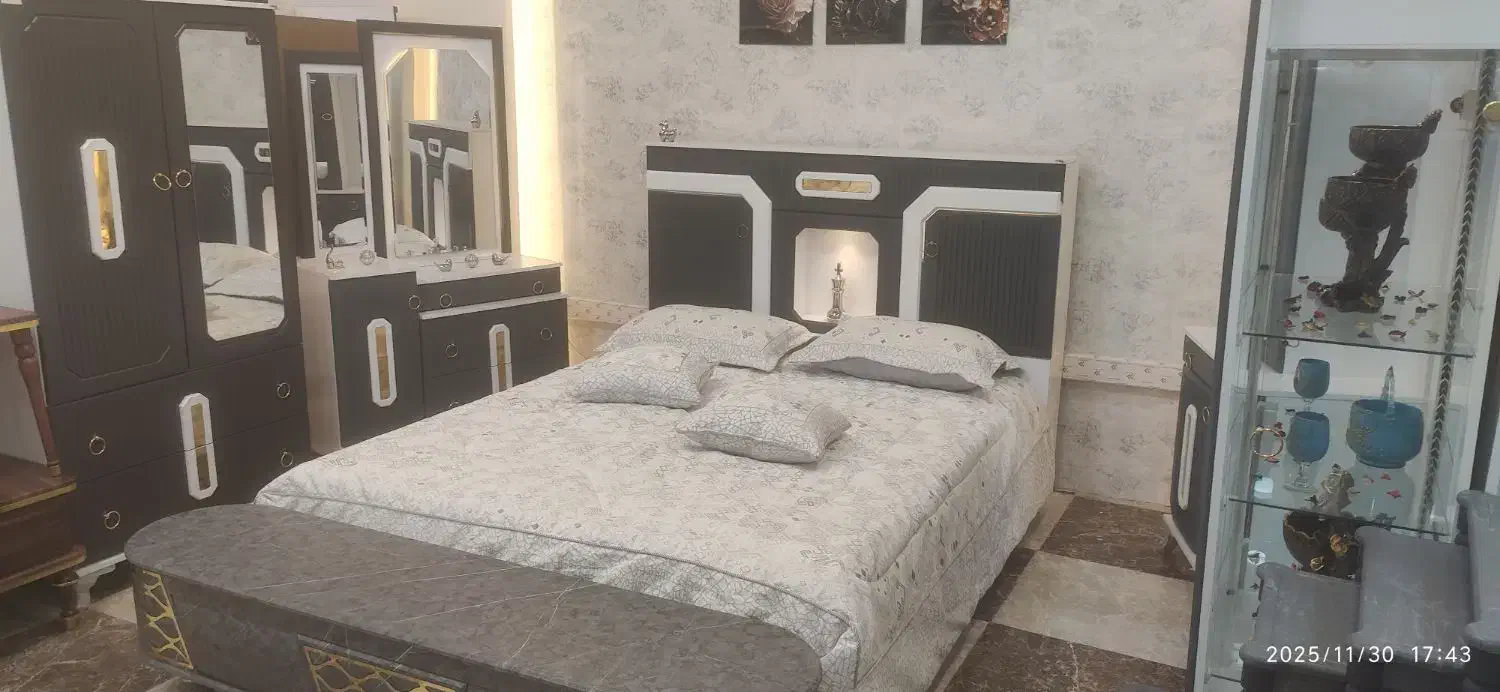 سرویس خواب عروس|تخت و سرویس خواب|زاهدان, |دیوار