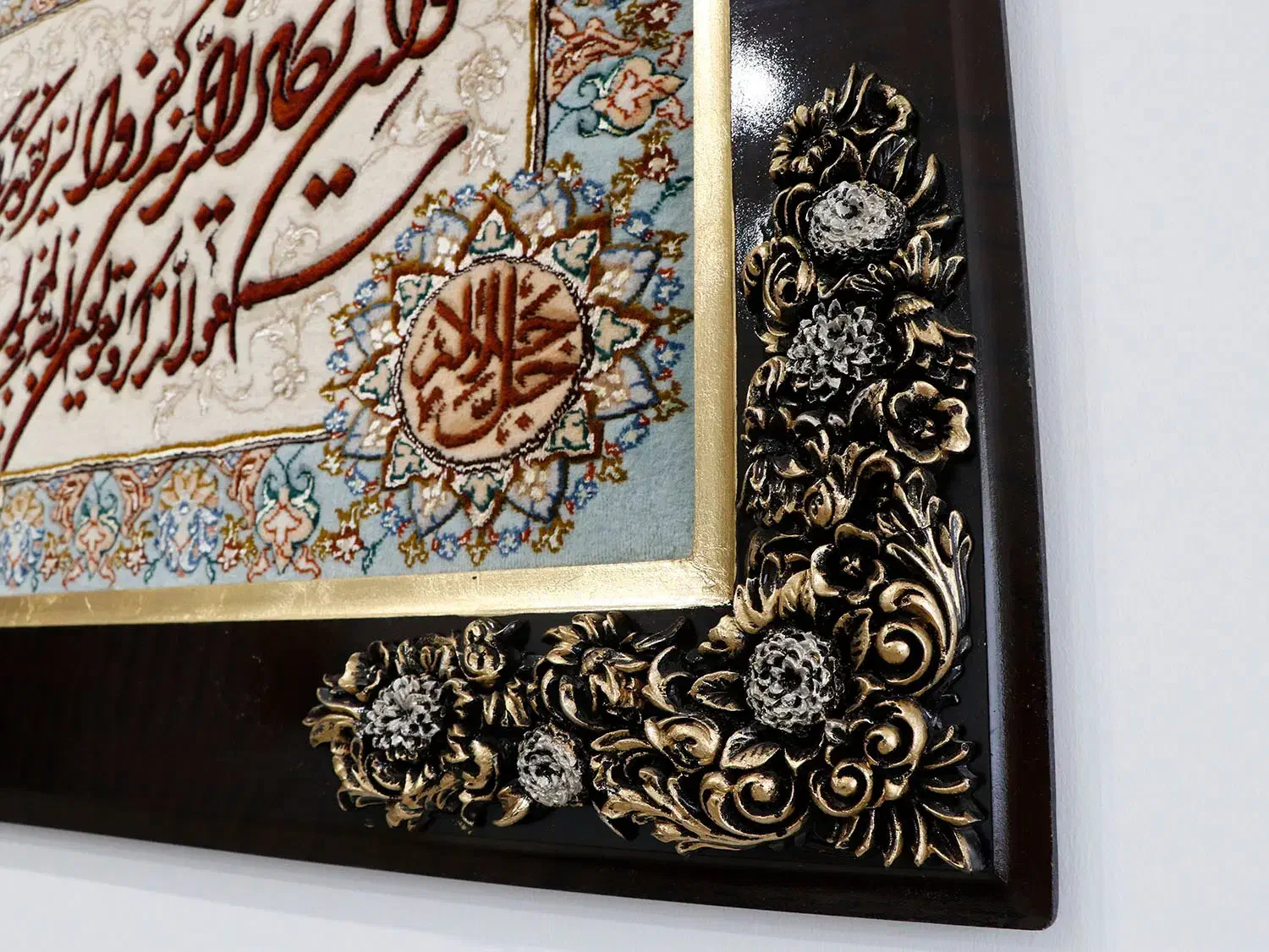 تابلوفرش دستباف برجسته وان یکادابریشم دار|تابلو فرش|مشهد, شریف|دیوار