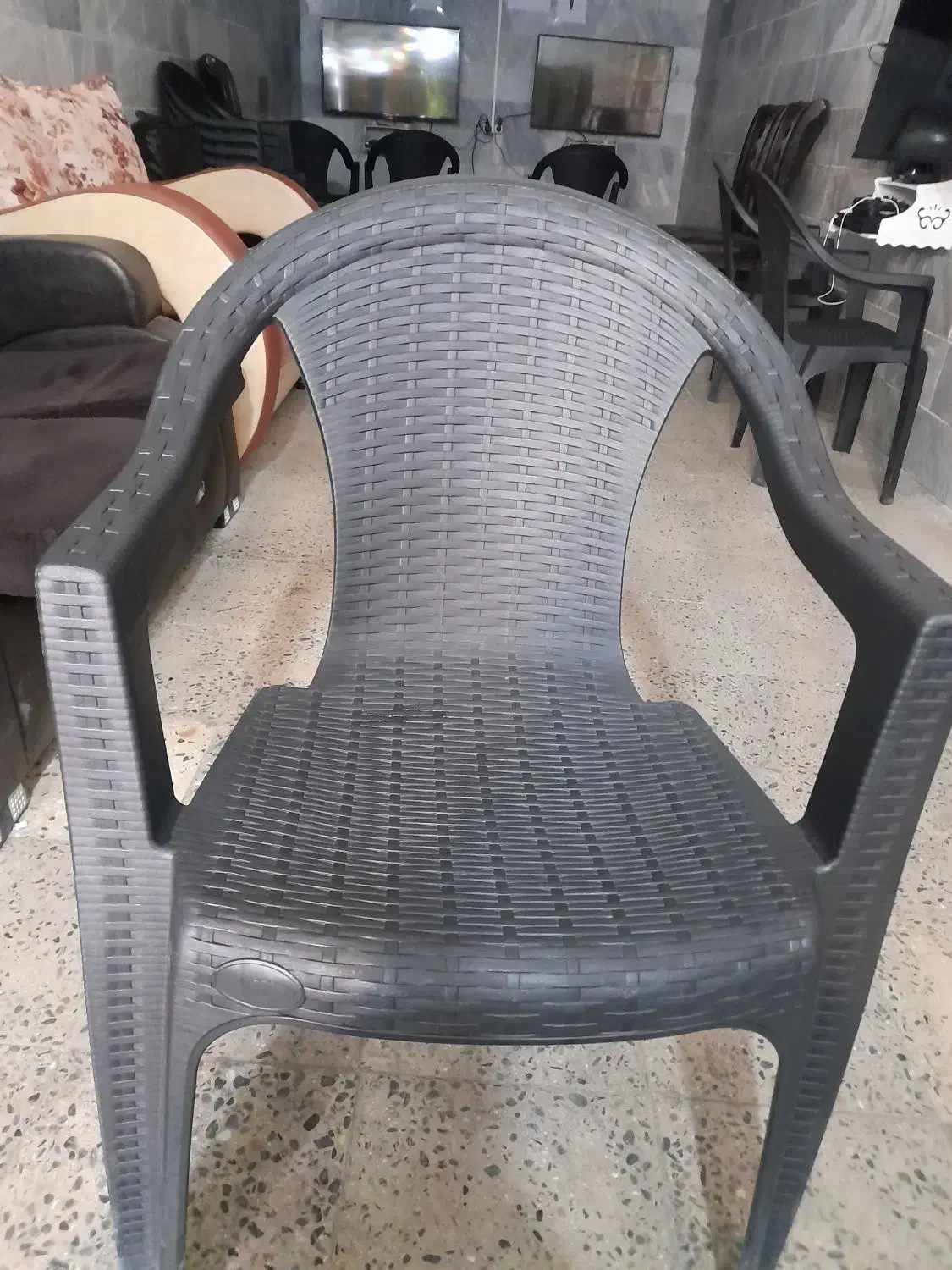 صندلی پلاستیکی ۳ دونه مدل حصیری|صندلی و نیمکت|دورود, |دیوار