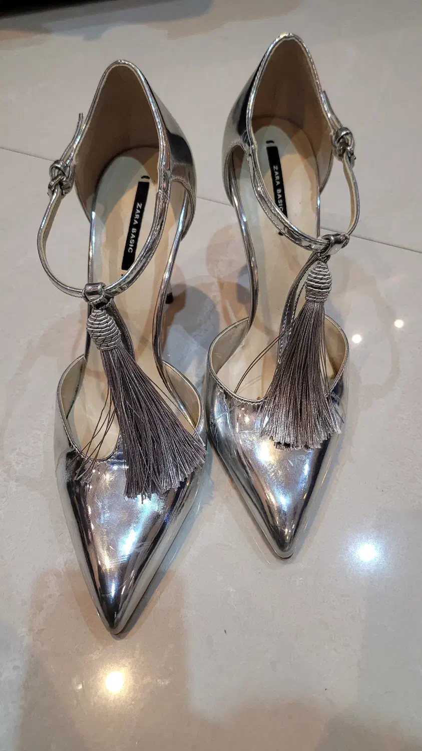 کفش مجلسی نقره ای|کیف، کفش، کمربند|مشهد, سجاد شهر|دیوار