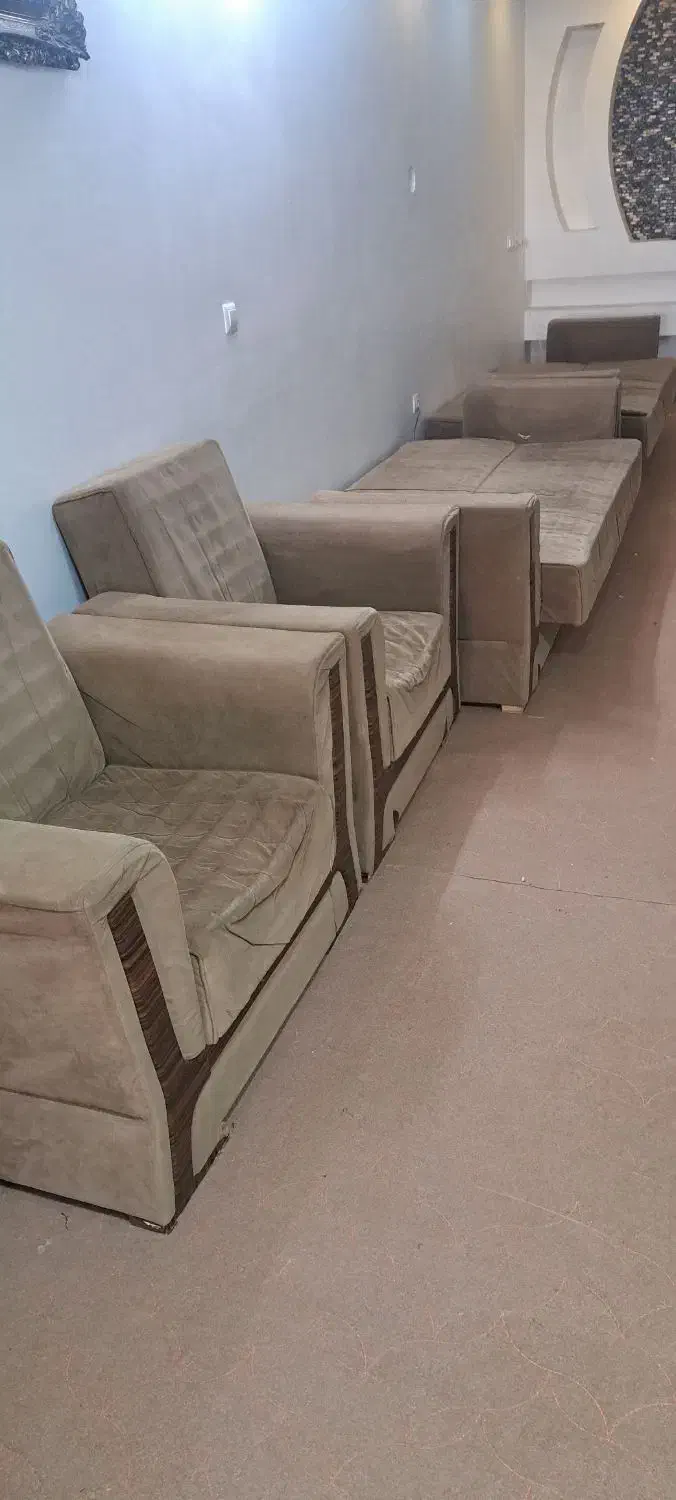 مبل راحتی ۱۰نفری|مبلمان خانگی و میز عسلی|آبیک, |دیوار