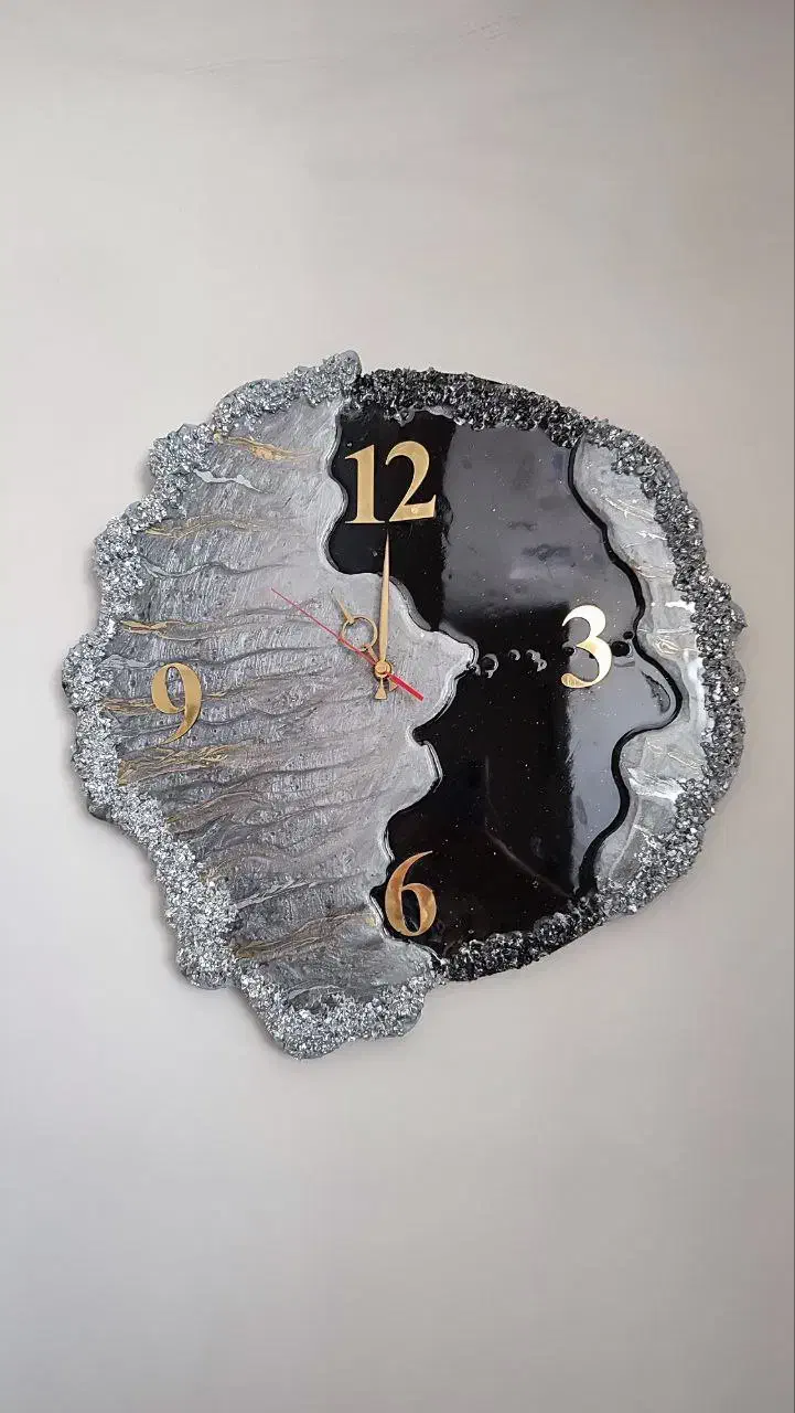 ساعت دست ساز رزینی|ساعت دیواری و تزئینی|اصفهان, ملکشهر|دیوار