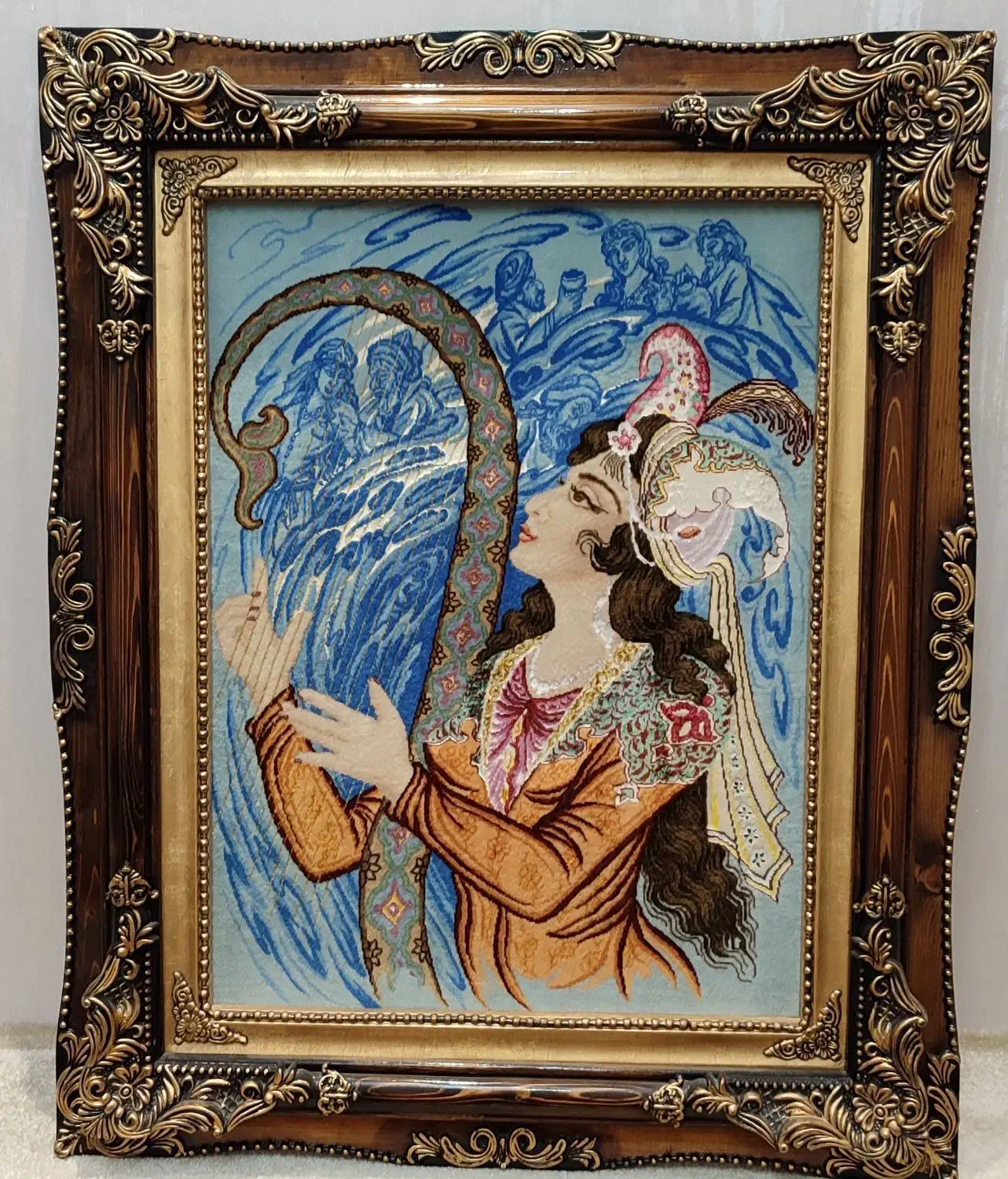 تابلو فرش ابریشم دست بافت|تابلو فرش|تبریز, |دیوار