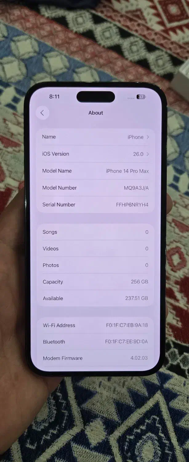 14promax 256 مشکی|موبایل|ساوه, |دیوار
